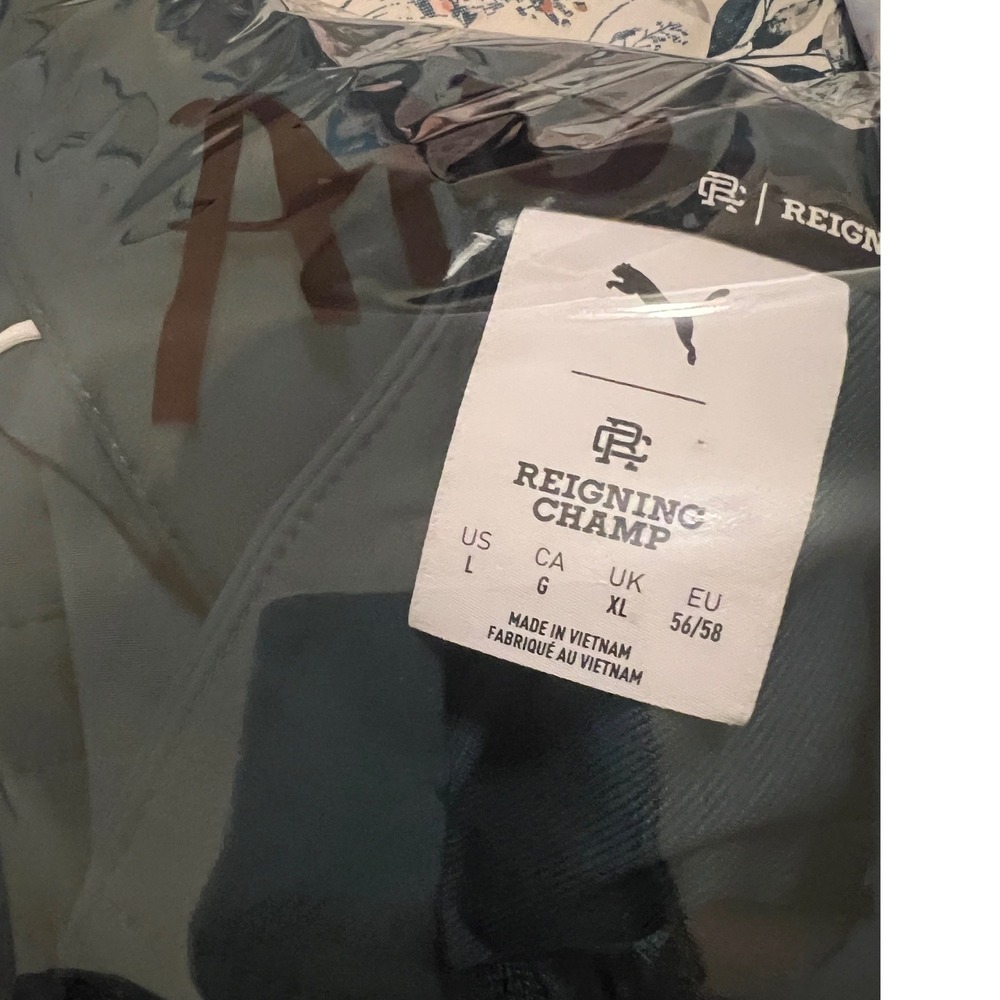 PUMA GOLF REIGNING CHAMP Mens XL Green New Track Jacket (26.5" x 16.5") - Picture 10 of 10